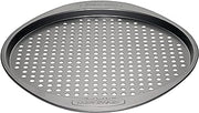 Farberware Nonstick Bakeware Round Pizza/Crisper Pan, 13 Inch, Gray