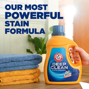 Deep Clean Stain Formula Laundry Detergent Power Paks by ARM & HAMMER – 32 Count (Pack of 1)