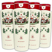 Old Spice Body Wash for Men, 4 Pack, Limited Edition Lumbersnack Pine Tree Scent, Hydrating Formula for Smooth Skin, 24/7 Long Lasting Freshness, 16 oz Each
