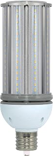 (6-Pack) Satco S9393-45W/LED/HID/5000K/100-277V 45W 5000K Mogul Extended EX39 Base 175W HID Replacement LED Light Bulb