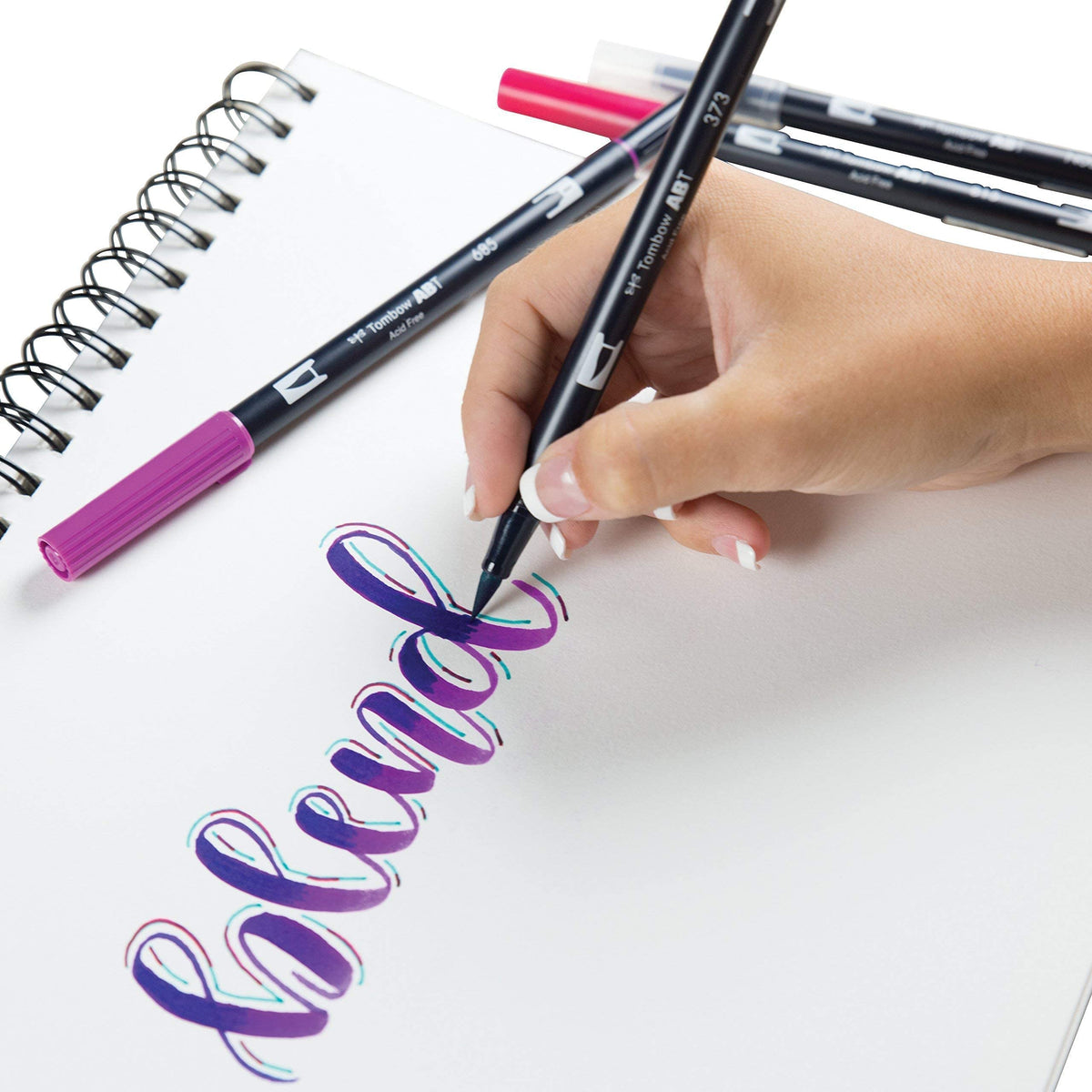 Advanced Lettering Set. Tools to Enhance Hand Lettering by Tombow – 1 Count (Pack of 1), Assorted, Colorless, Model 56191