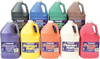 Constructive Playthings Washable Tempera Paint Set for Kids, School