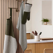 KitchenAid Evergreen Textured Towels, Oversized 18x28 Inch, Deep Forest Green 3-Pack