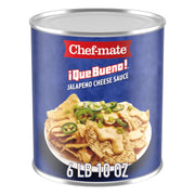 Que Bueno Jalapeno Cheese Sauce by Chef-mate – 6lb 10 oz Can (Pack of 1), Model 00050000157600
