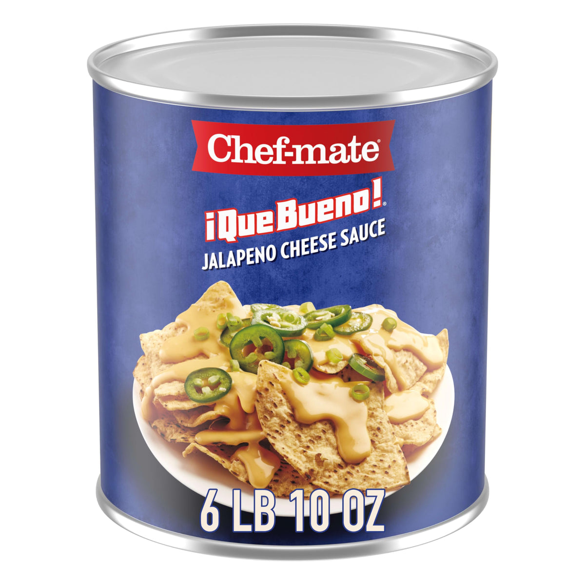 Que Bueno Jalapeno Cheese Sauce by Chef-mate – 6lb 10 oz Can (Pack of 1), Model 00050000157600
