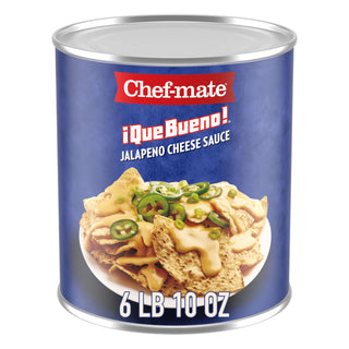 Que Bueno Jalapeno Cheese Sauce by Chef-mate – 6lb 10 oz Can (Pack of 1), Model 00050000157600