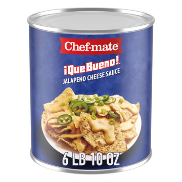 Que Bueno Jalapeno Cheese Sauce by Chef-mate – 6lb 10 oz Can (Pack of 1), Model 00050000157600
