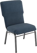 Flash Furniture 21 in Wide Church Chair, Navy | Durable Construction, Commercial Use