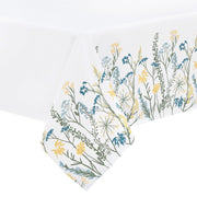 Wildflowers Border Tablecloth by Lenox – 84" x 60" (Rectangular), Polyester, Blue
