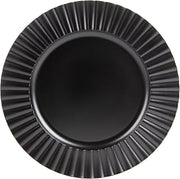 10 Strawberry Street Matte Black Sunburst 13" Lacquer Charger, Set of 12