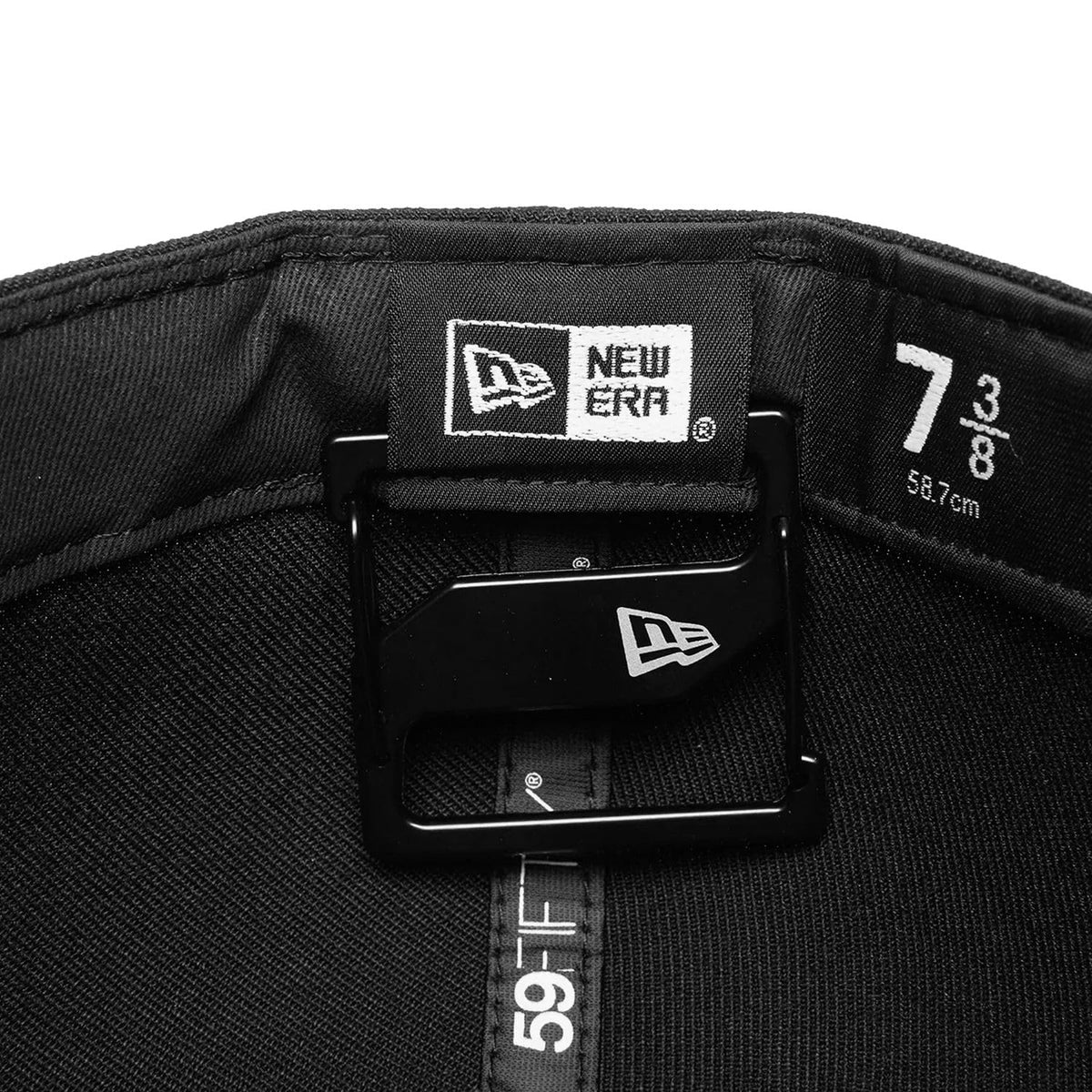 Branded Cap Clip (Black) by New Era – Cotton, Black, Model NE10912447