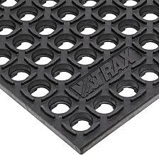 Notrax 543S0023BL 543 Cushion-Tred 2' x 3' Black Safety Anti-Fatigue | Drainage Mat