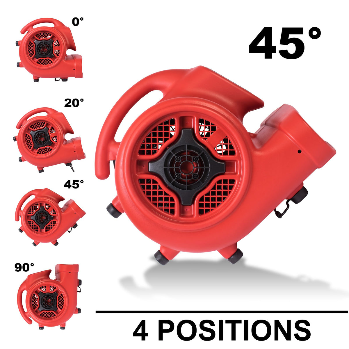 XPOWER 14.8" x 13.9" x 14.6" / Pro P-430 / Red Dust Collectors & Air Cleaners