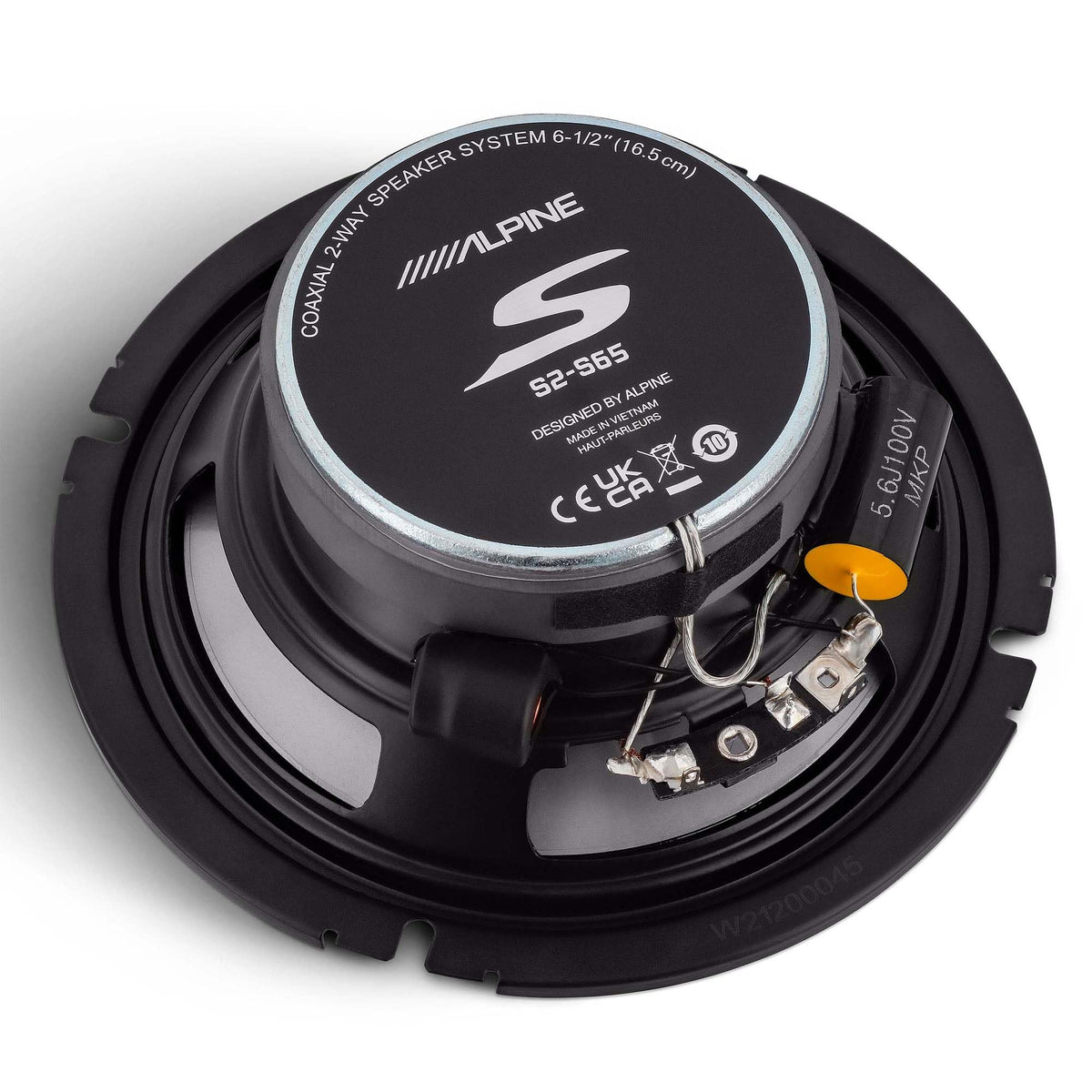 S2-S65/S2-S65C, S Series 6.5" 2-Way Hi-Res Speakers Bundle by Alpine – Polypropylene, Glass Fiber, Mica, Plastic, Model AL-S2-S65+S2-S65C