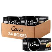 Table Water Crackers by Carr's – 2.2 Ounce (Pack of 24), Pack of 24, Model 5929057306