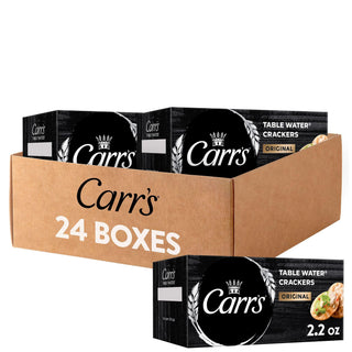Table Water Crackers by Carr's – 2.2 Ounce (Pack of 24), Pack of 24, Model 5929057306