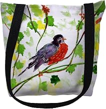 Betsy Drake Robin Medium Tote Bag 16x16