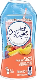 Crystal Light Sugar Free Mango Passion Fruit Liquid Drink Mix, Caffeine Free, 1.62 fl oz Bottle