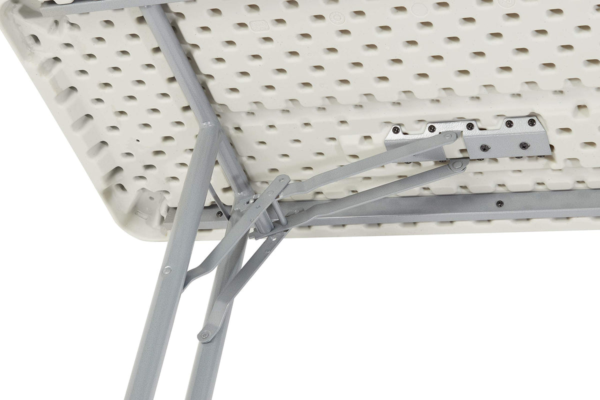 (2 Pack) 18" x 96" Heavy Duty Seminar Folding Table by National Public Seating – 8 Foot (2 Pack), Plastic, Speckled Grey, Pack of 2, Model BT1896/2