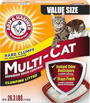Arm & Hammer MultiCat Clumping Litter, Scented 26.3lb