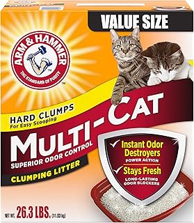 Arm & Hammer MultiCat Clumping Litter, Scented 26.3lb
