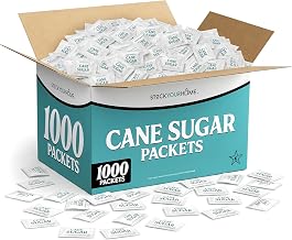 Bulk White Sugar Packets 1000 Count Individual Portion Packs for Hot Drinks Great for Restaurants Offices Schools and Home Use