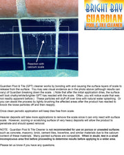 Pool & Tile Cleaner by Guardian – 4 Count (Pack of 1), Stone, Model P1128CS