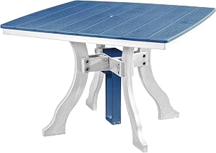 American Furniture Classics Dining Height Square Table in Blue/White