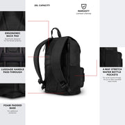 2020 XIX Women's Backpack (Carbon) by OGIO – 20 Litre Capacity, Nylon, Carbon, Model 5920030OG