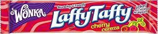 Wonka Stretchy & Tangy Laffy Taffy, Cherry Cereza, 1.5-Ounce Packets (Pack of 36)