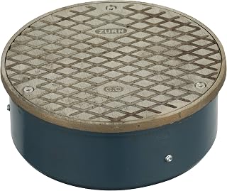 Zurn CO2521-4 Finished Area Floor Access Housing – 4-inch Round Nickel Bronze Cover.
