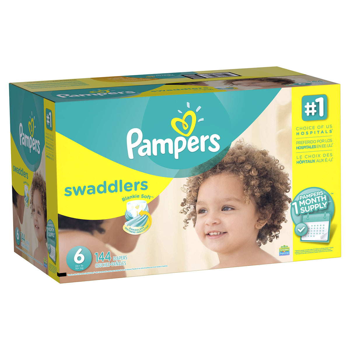 Pampers Size 6 / 144.0 / One Month Supply Baby Diapers