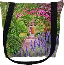 Betsy Drake TY119M 16 x 16 in. Garden Door Tote Bag - Medium