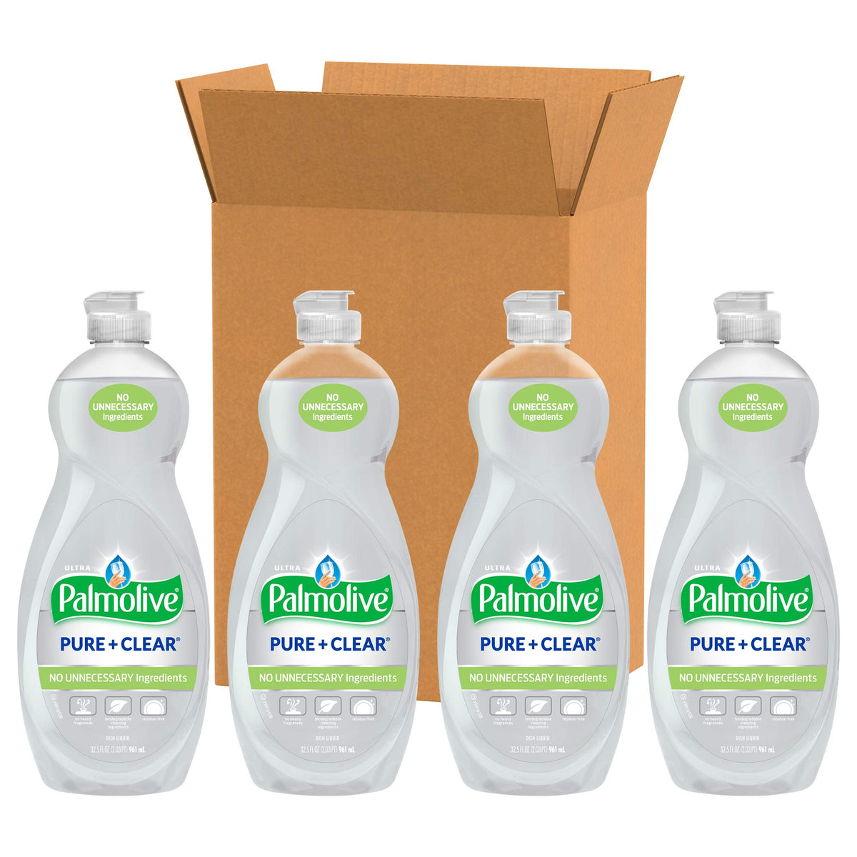 Palmolive 4 Count (Pack of 1) / Pure and Clear / 1 Dish Soap