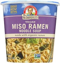 Dr. Mcdougall's Vegan Miso Ramen Soup Big Cup With Noodles - Case Of 6-1.9 Oz.