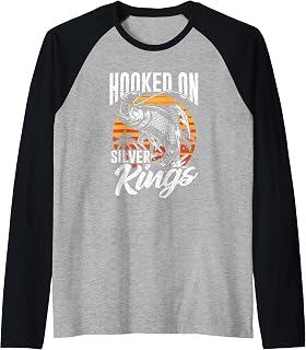 Tarpon Fisherman Hooked On Silver Kings Tarpon Fishing Raglan Baseball Tee