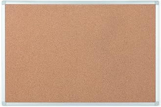 MasterVision Ayda Cork Bulletion Board, 24" x 36", Wall Mount Cork Push Pin Board, Wall Mounting Kit
