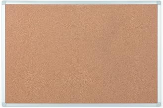 MasterVision Ayda Cork Bulletion Board, 24" x 36", Wall Mount Cork Push Pin Board, Wall Mounting Kit