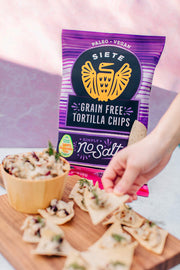 Siete No Salt / 2.5 Ounce (Pack of 12) / 12 Tortilla