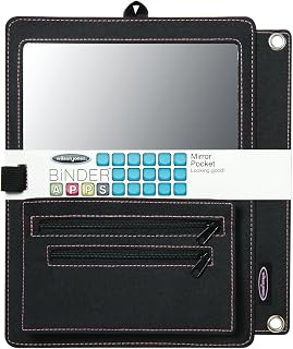 Wilson Jones Mirror Wrap with Pocket, Fits 3-Ring Binders, Black (W20254)