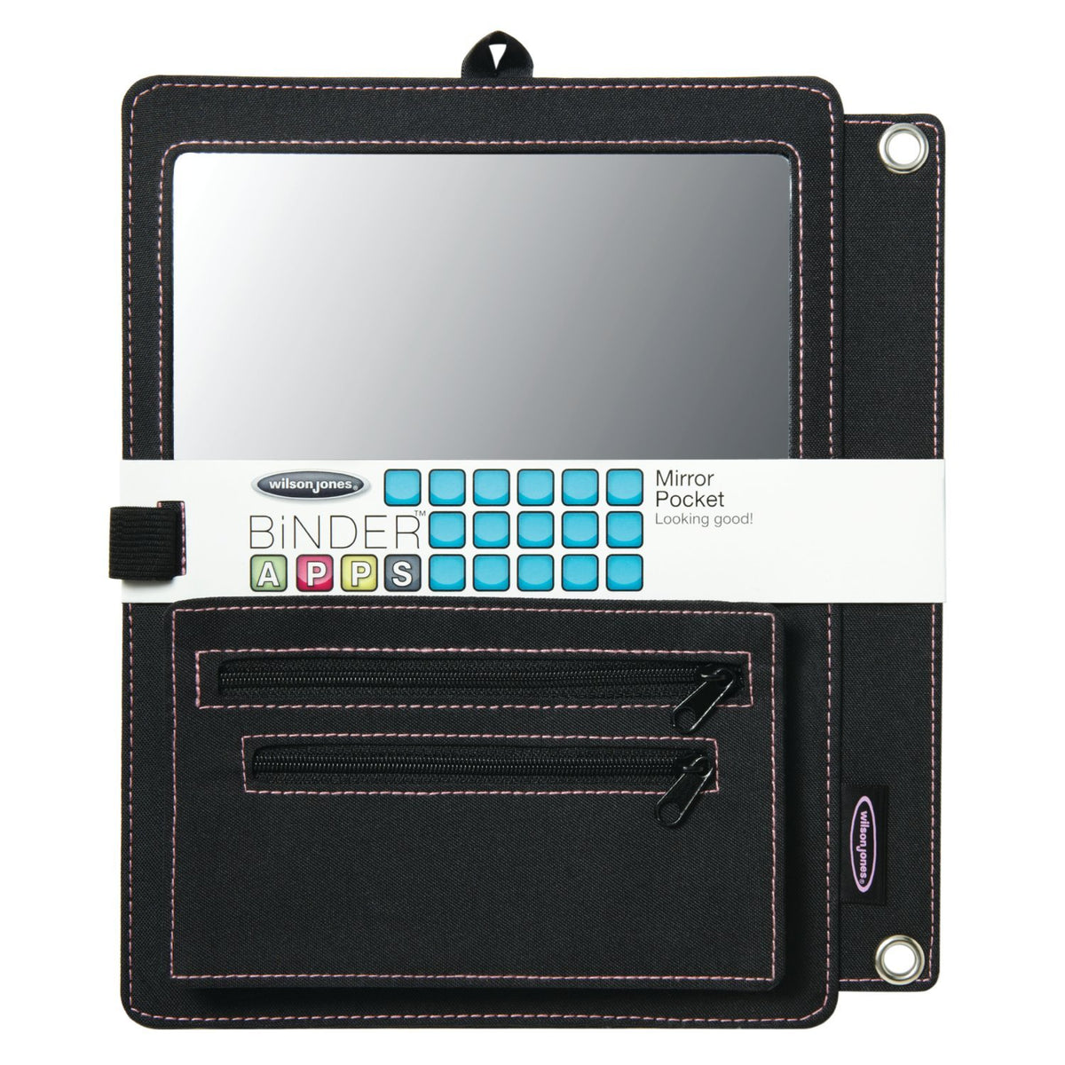 Mirror Wrap with Pocket by Wilson Jones – Black, Model W20254