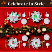 American Atelier Green/Red / 10.5x10.5" / 1 Dinnerware Sets