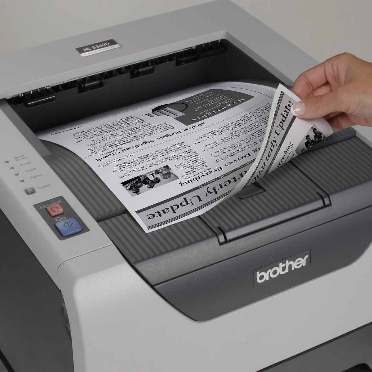 High Speed Laser Printer with Duplex by Brother – Grey, Model HL-5340D