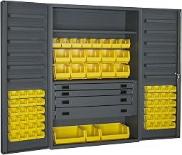 Durham JCBDLP694RDR-95 Bin Cabinet, 78" Overall Height, 48" Overall Width, Total Number of Bins 69