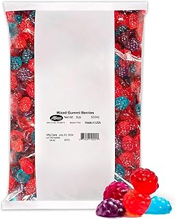 Albanese World's Best Mixed Gummi Berries | 5lbs of Fruit Bulk Candy | Soft and Chewy Gummies, Gluten Free, Fat Free | Natural Flavors & Colors | Perfect for Birthday Parties and the Classroom