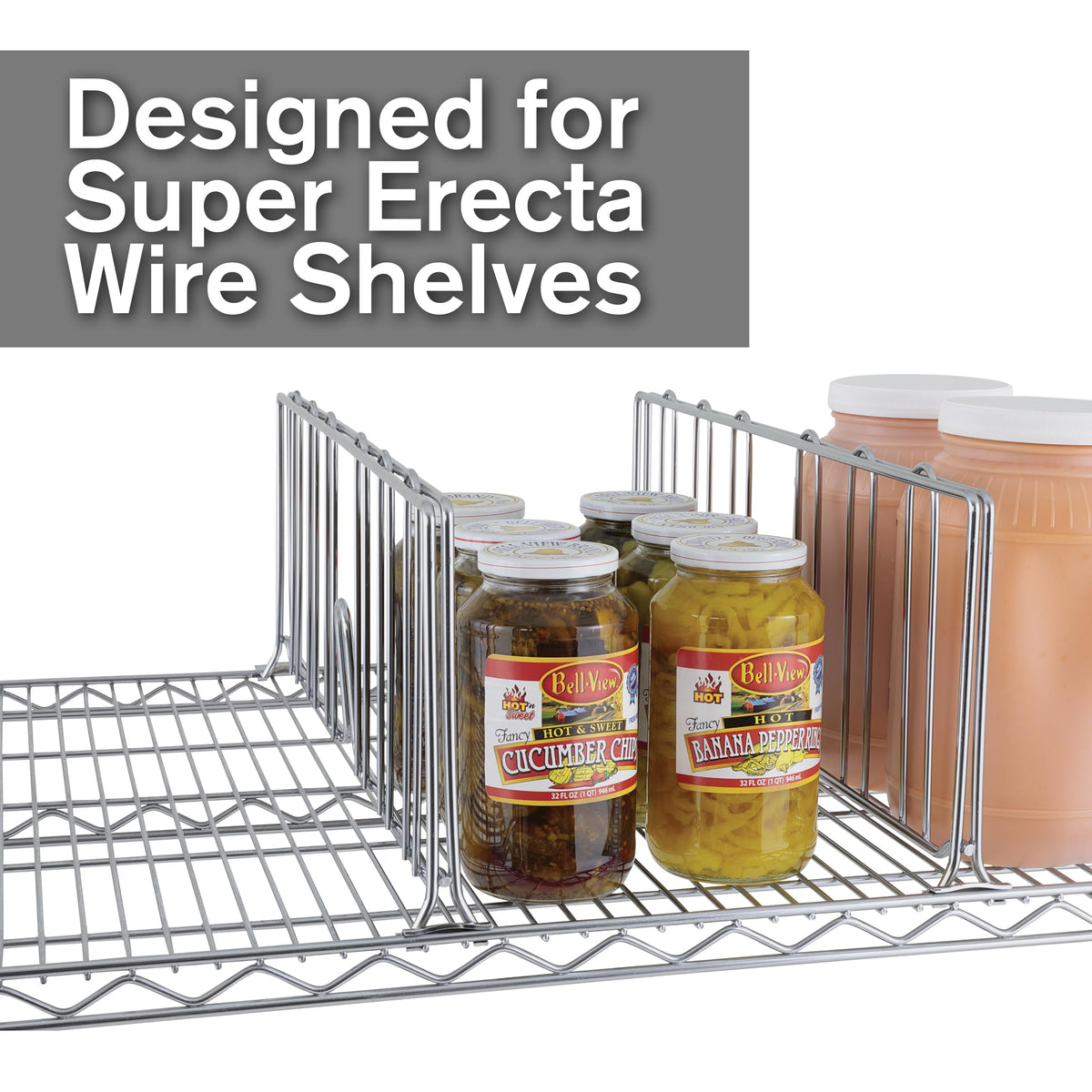 METRO Chrome / 14" Width / 1 Shelf Dividers