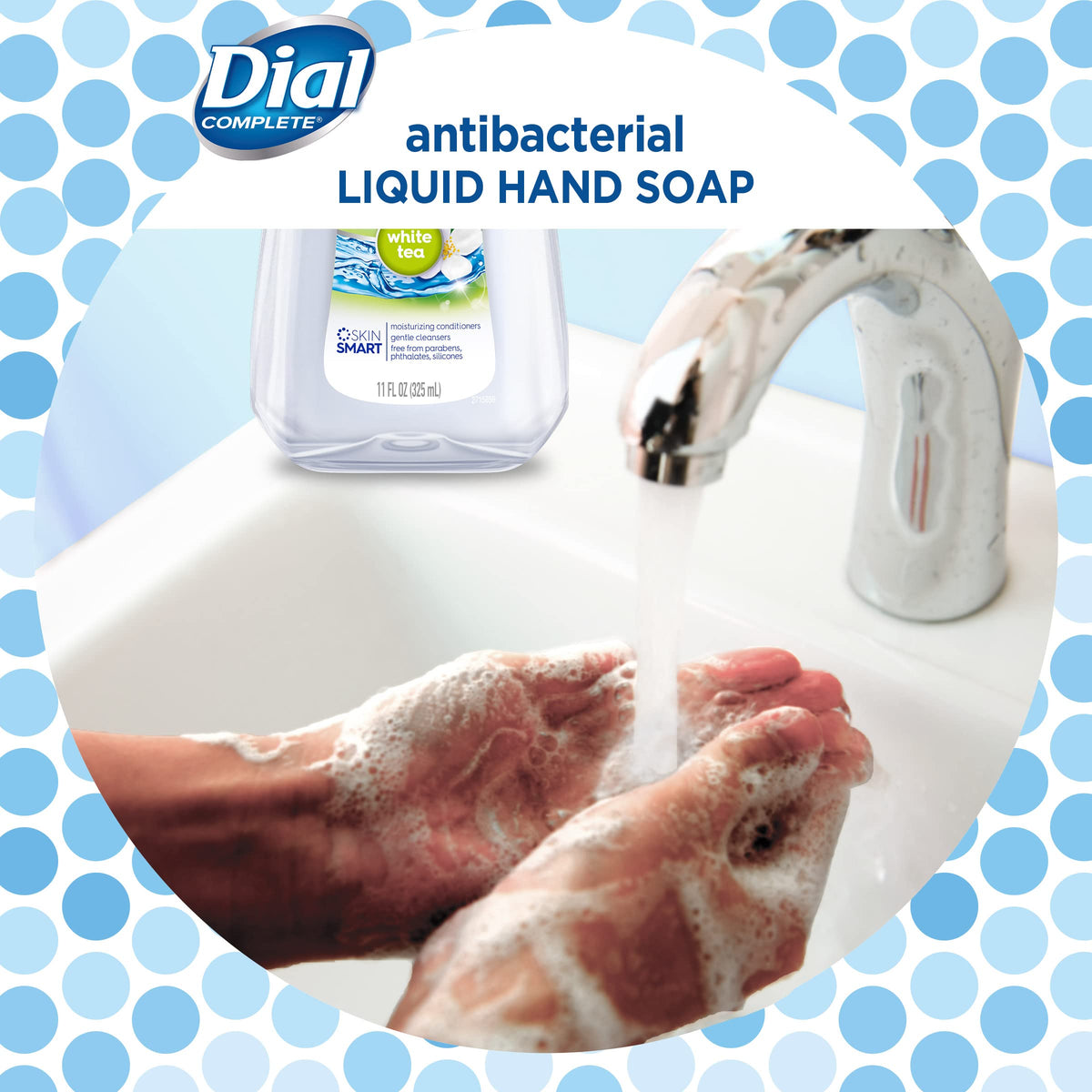 Antibacterial Liquid Hand Soap by Dial – 11 Fl Oz (Pack of 2), ابيض, Pack of 2, Model 2499397