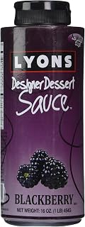 Lyons Designer Dessert Sauce, Blackberry, 16 Ounce Bottle