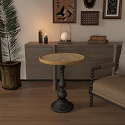 Coffee Tables for Living Room, Coffee Table, Mesa de Centro - Round Ta | Crafted from durable MDF and sturdy metal, this round coffee table ensures stability, easy cleaning, and quick assembly,