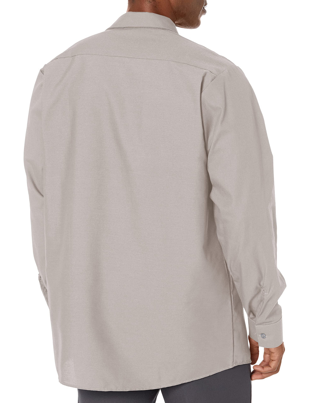 Long Sleeve Industrial Solid Work Shirt Light Grey Small - 5 Pack by Red Kap – Light Grey, Pack of 5, Model SP14